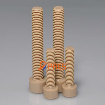 Buy Natural PEEK Hex Socket Thread Cap Cylinder Head Screw With Density 1.31 online manufacture