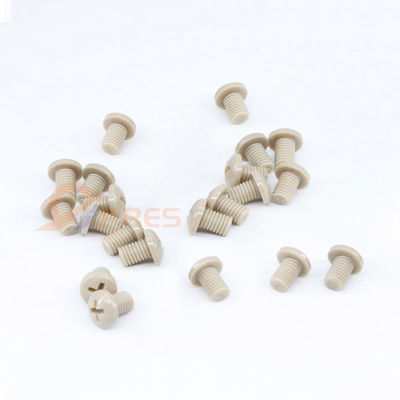 Good price Industrial PEEK 1000 Machined Parts Screw High Temperature Resistance online